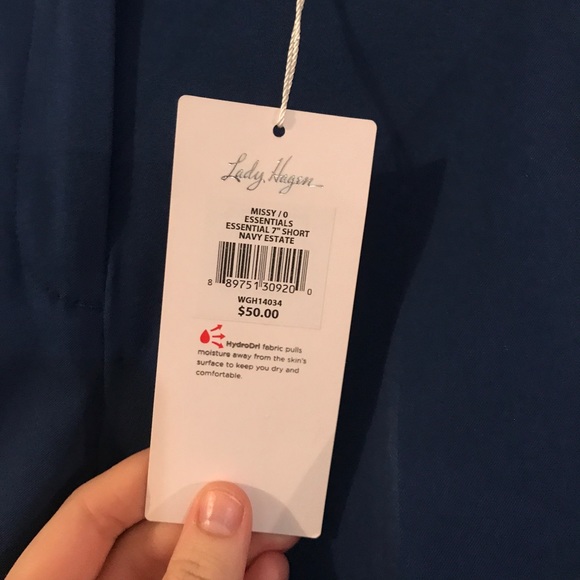 Lady Hagen navy blue golf shorts size 0 - Picture 6 of 8